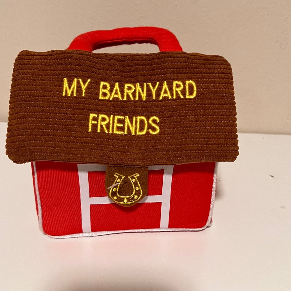 Ebba My Barnyard Friends Soft Plush Playset Toddler Red Multicolored 5pc Animals - Picture 15 of 15
